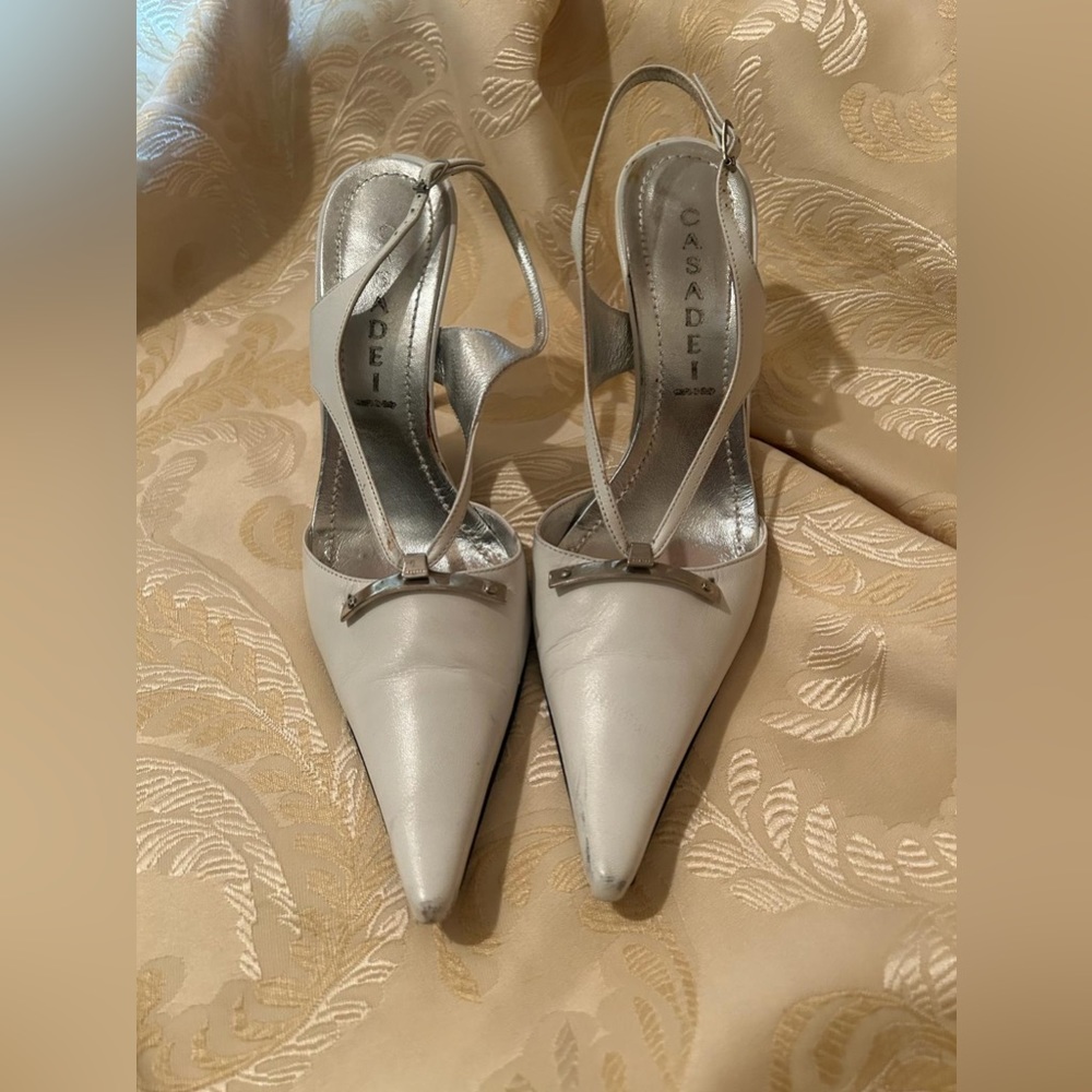 Casadei sling back heels size 7 used condition